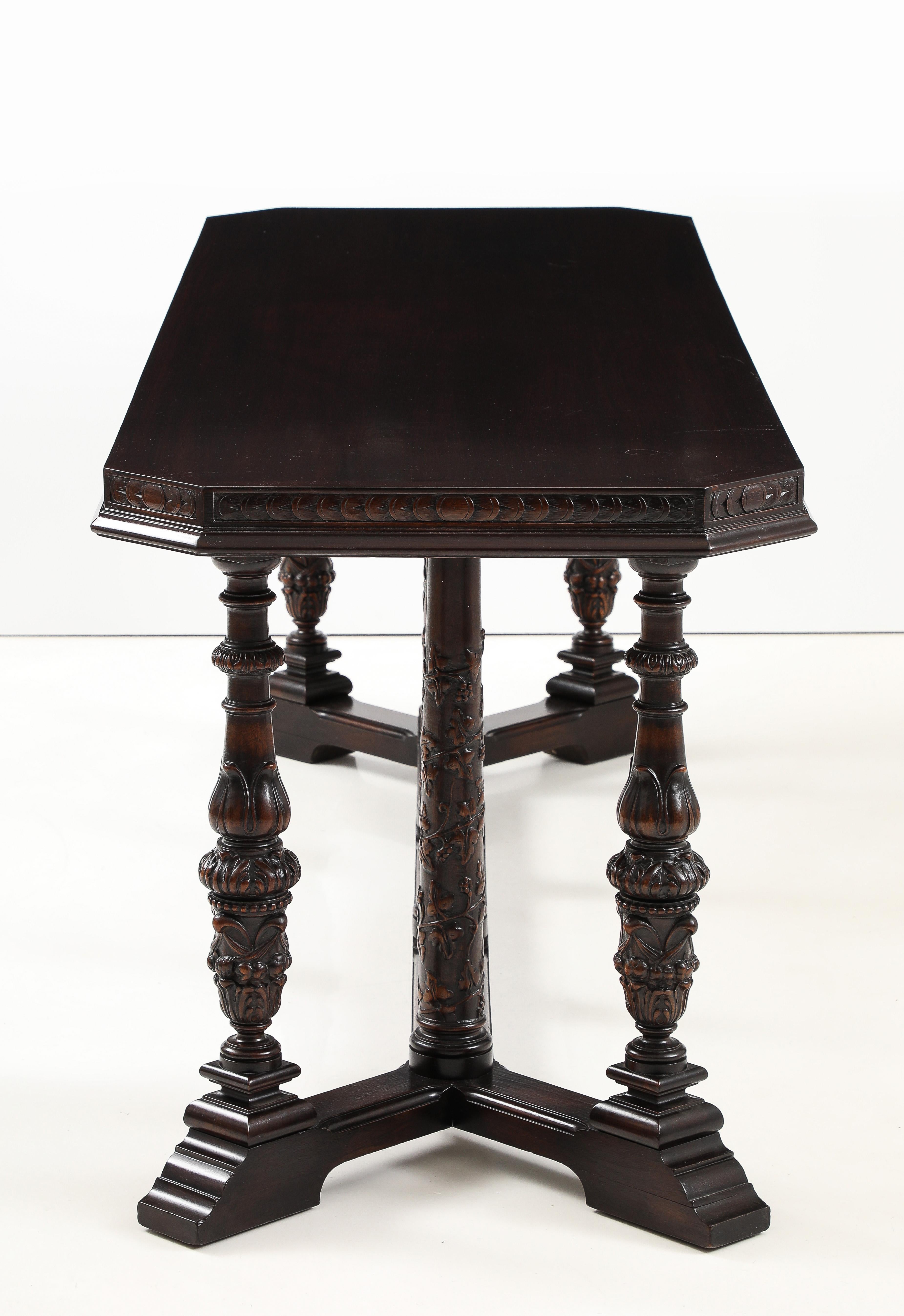 Baroque Table de salle à manger ou table de conférence française des années 1920 en vente