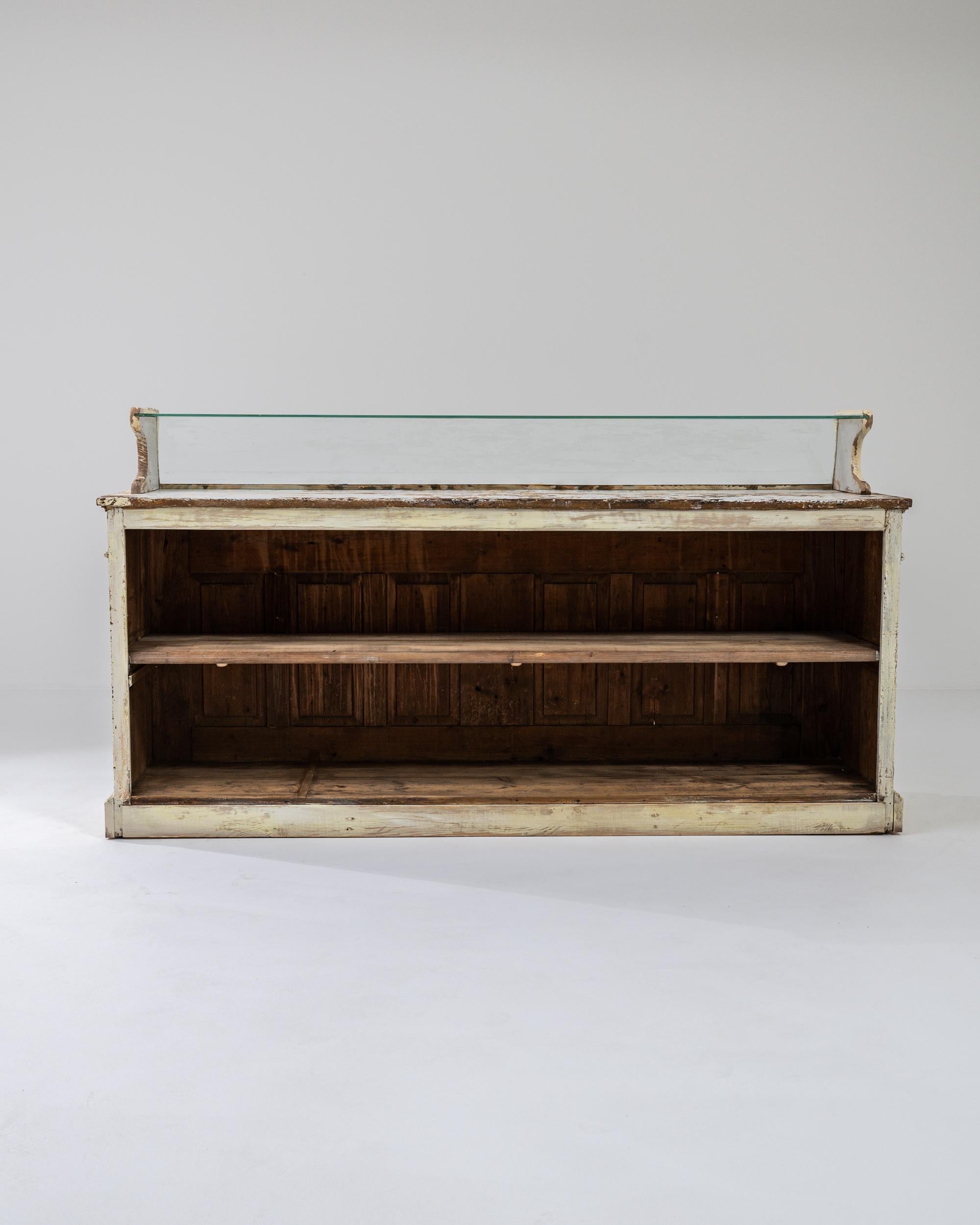 1920s French White Wooden Bar 4