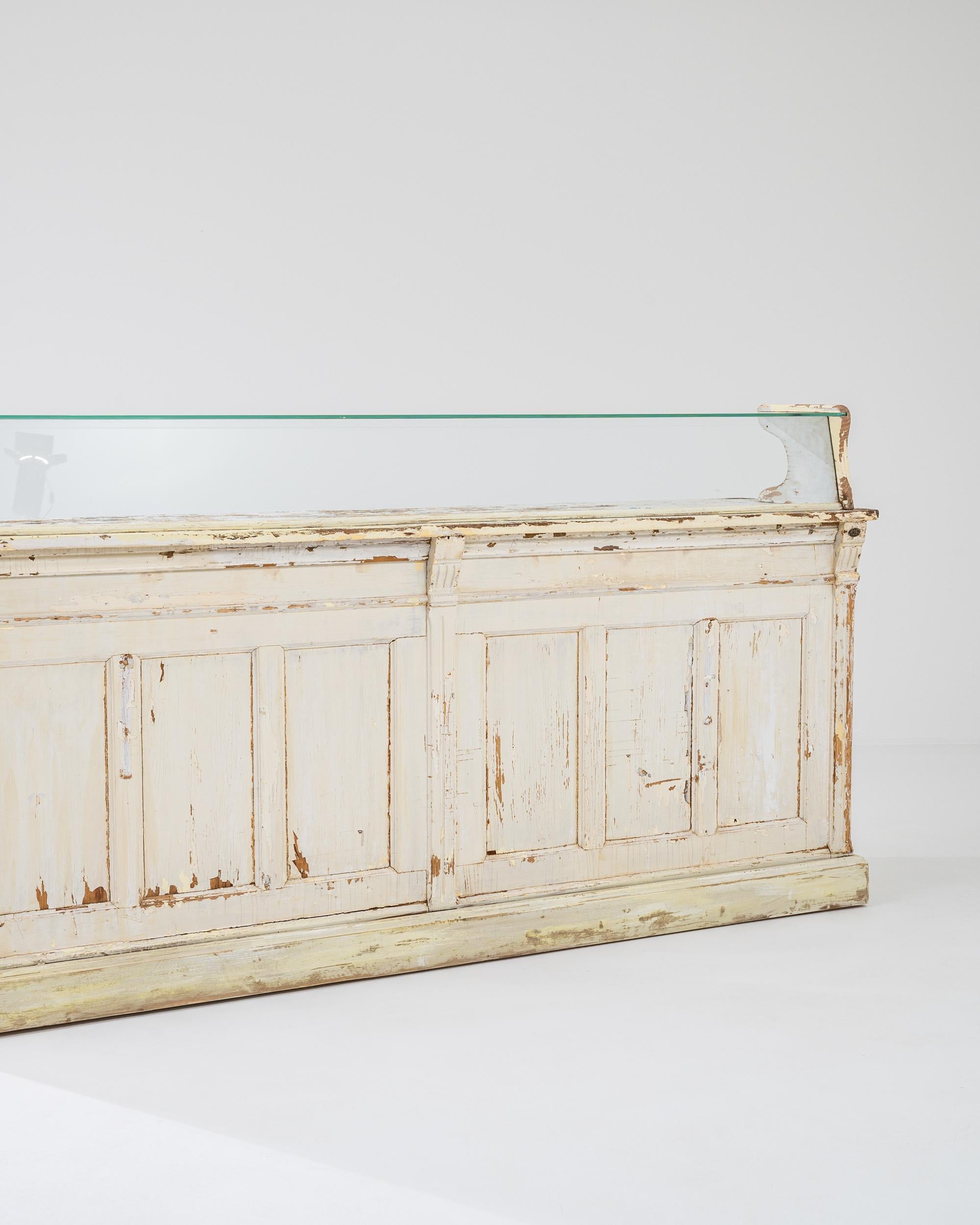 Early 20th Century 1920s French White Wooden Bar