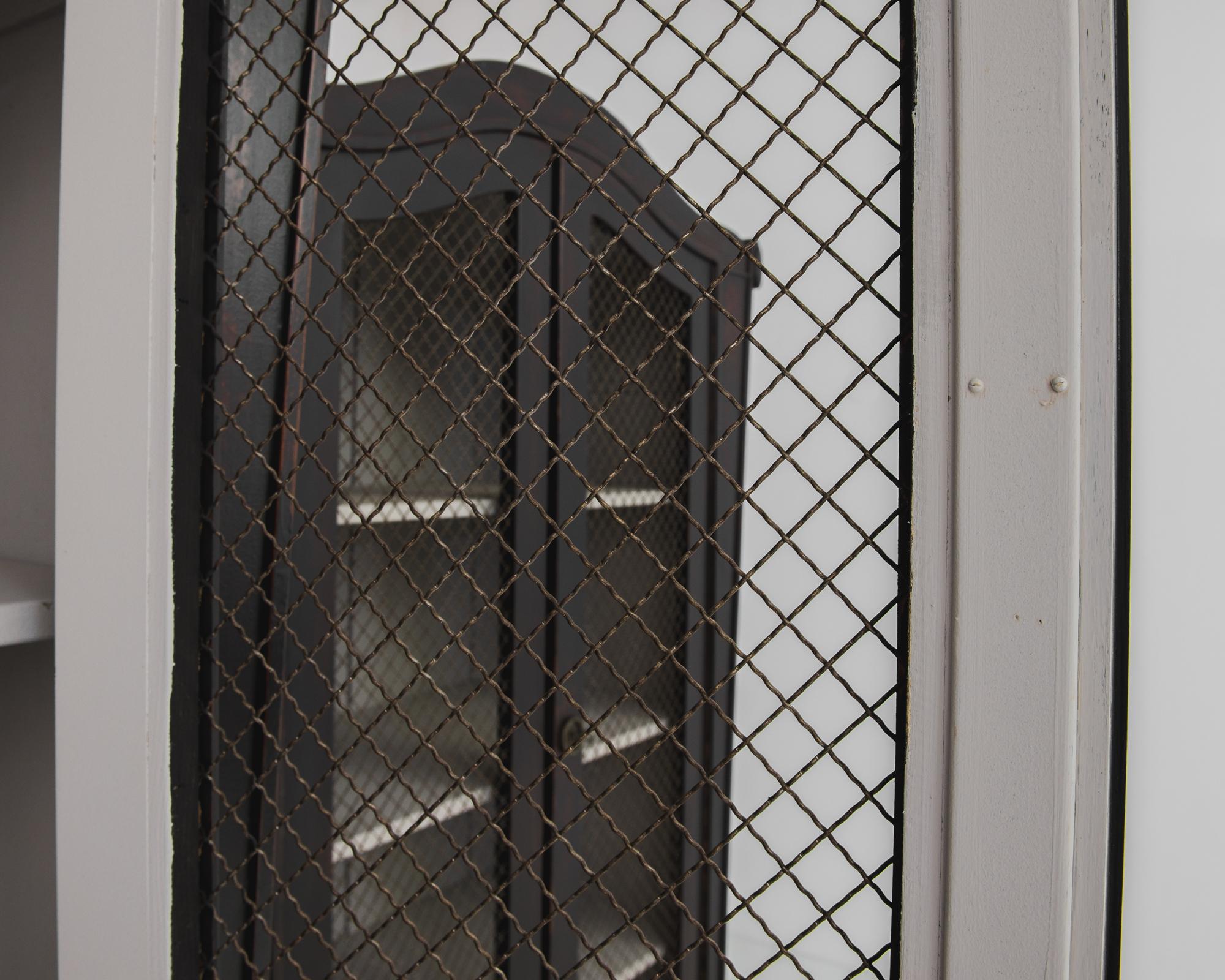 1920s French Wood Black Patinated Cabinets, a Pair 3