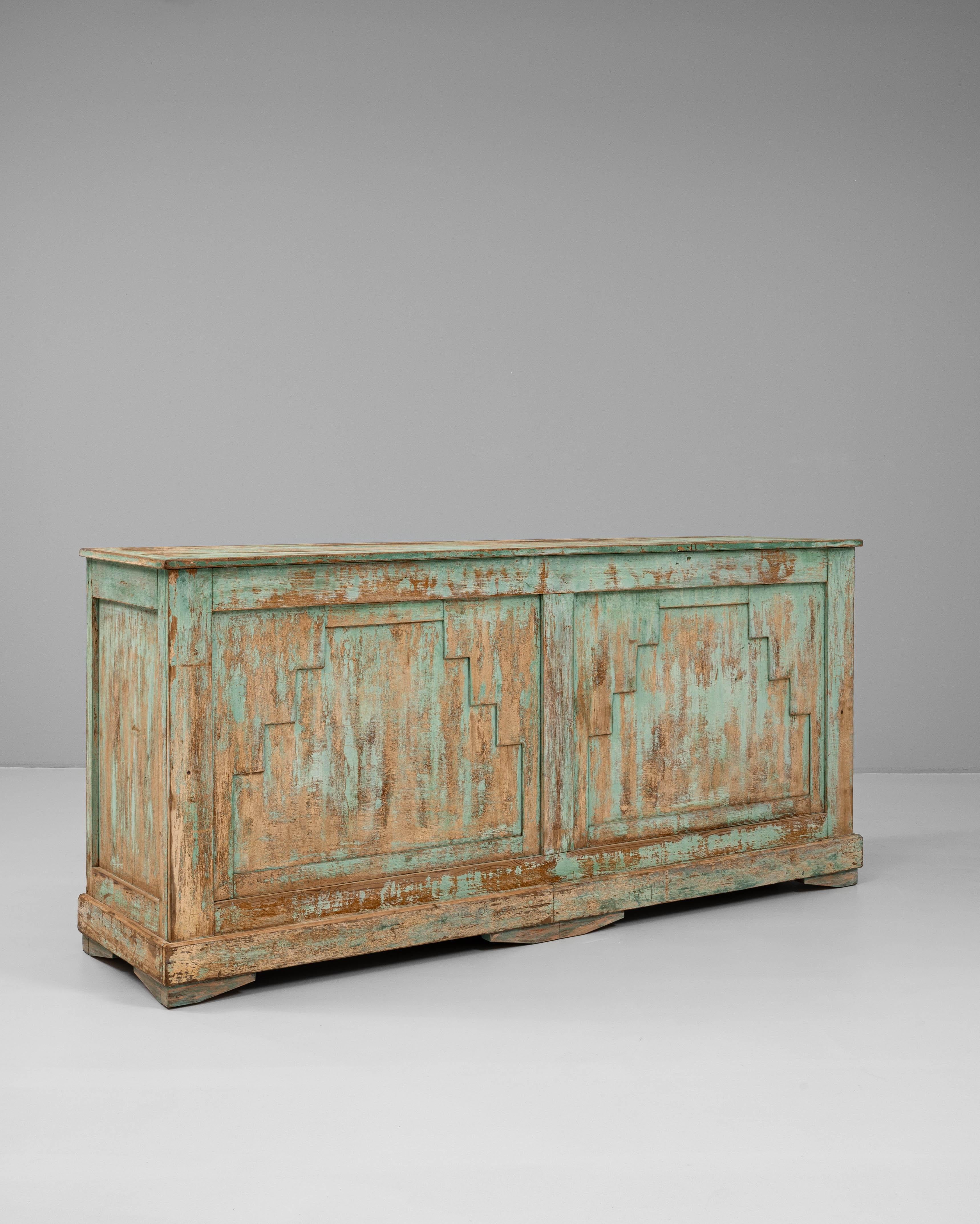 Legno Bar francese del 1920 in Wood Patinato in vendita