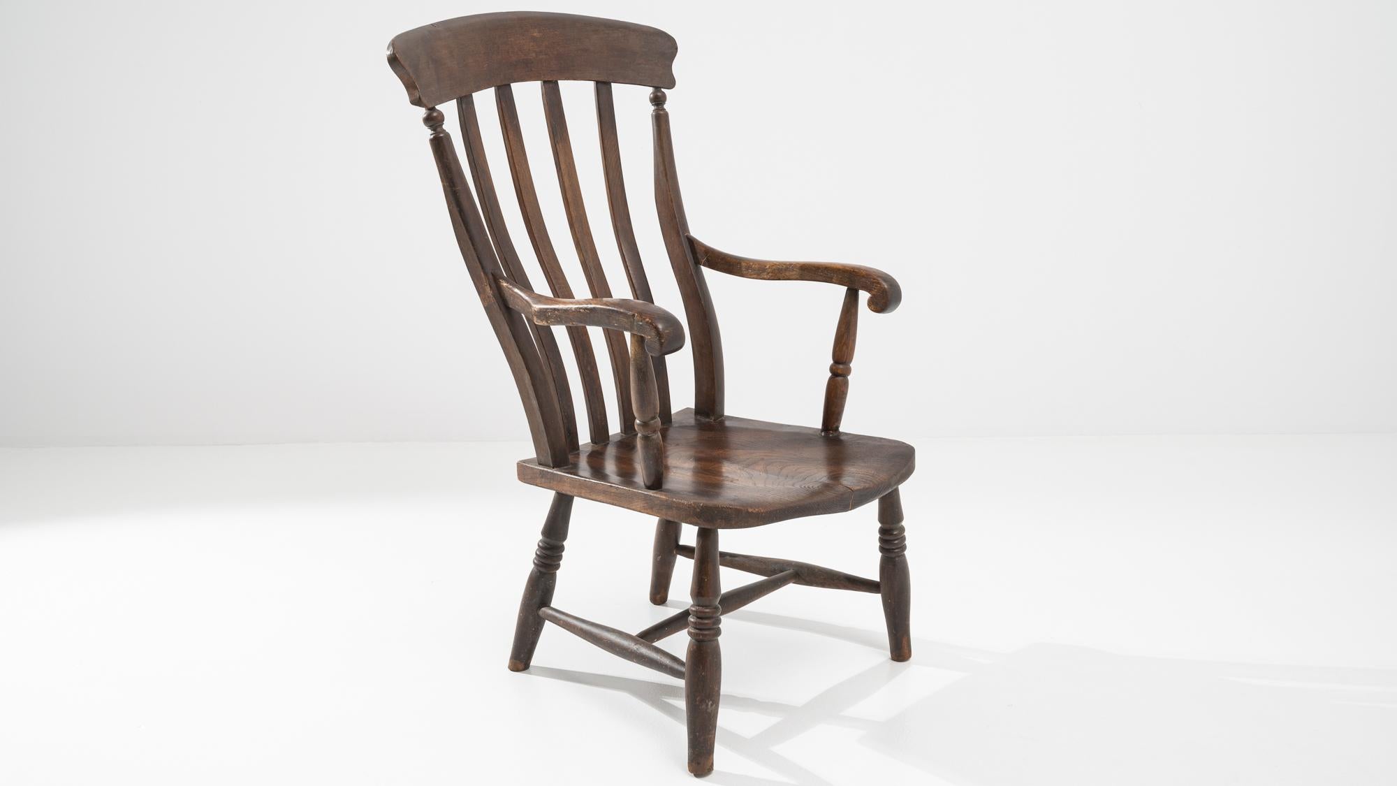 1920s French Wooden Armchair 3