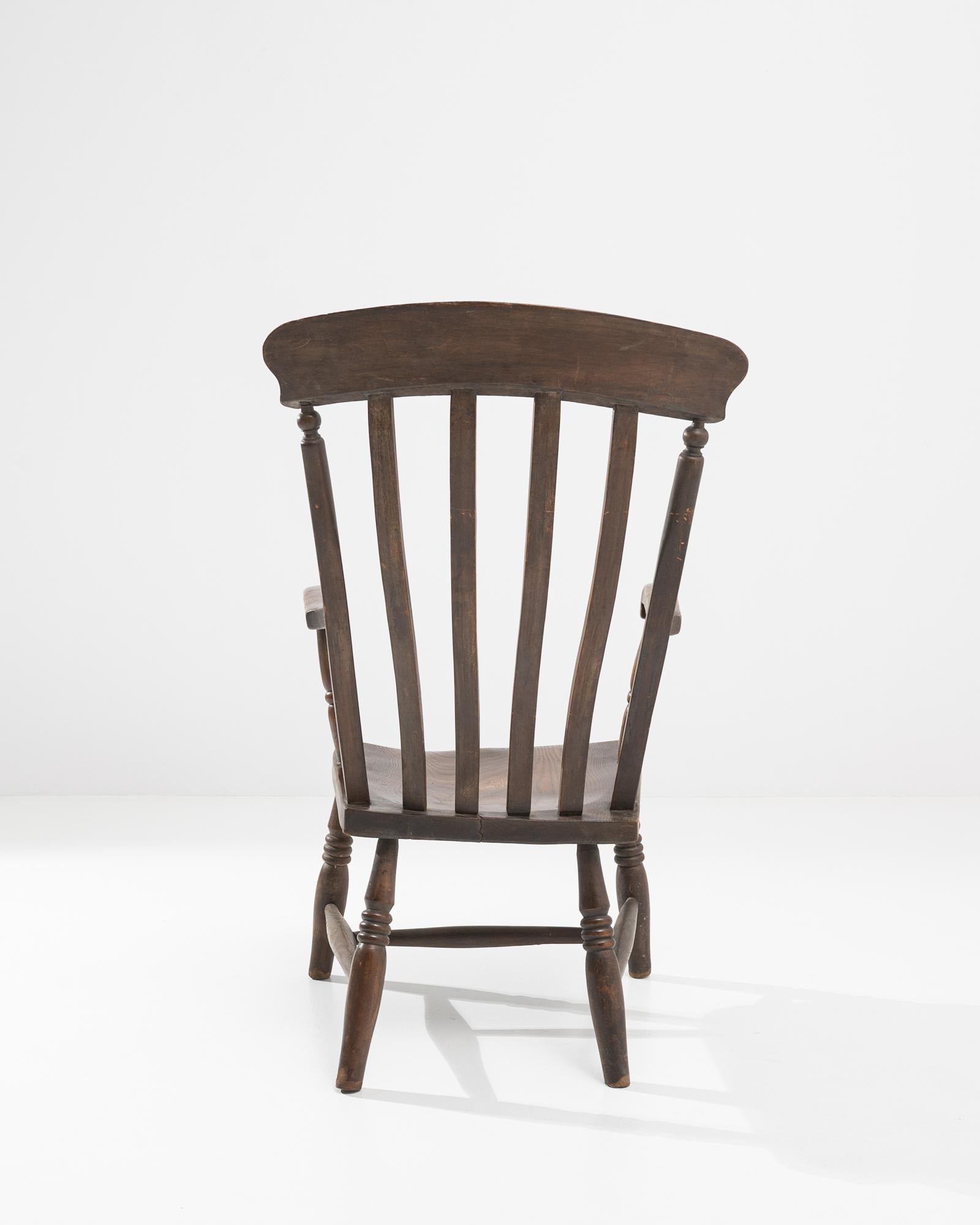 Early 20th Century 1920s French Wooden Armchair