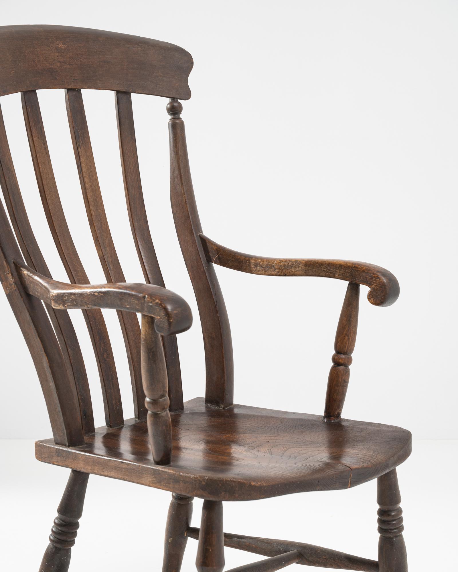 1920s French Wooden Armchair 2