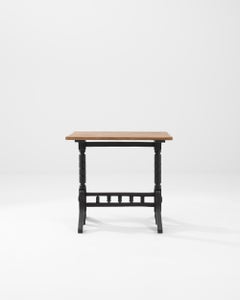 1920s French Wooden Bistro Table