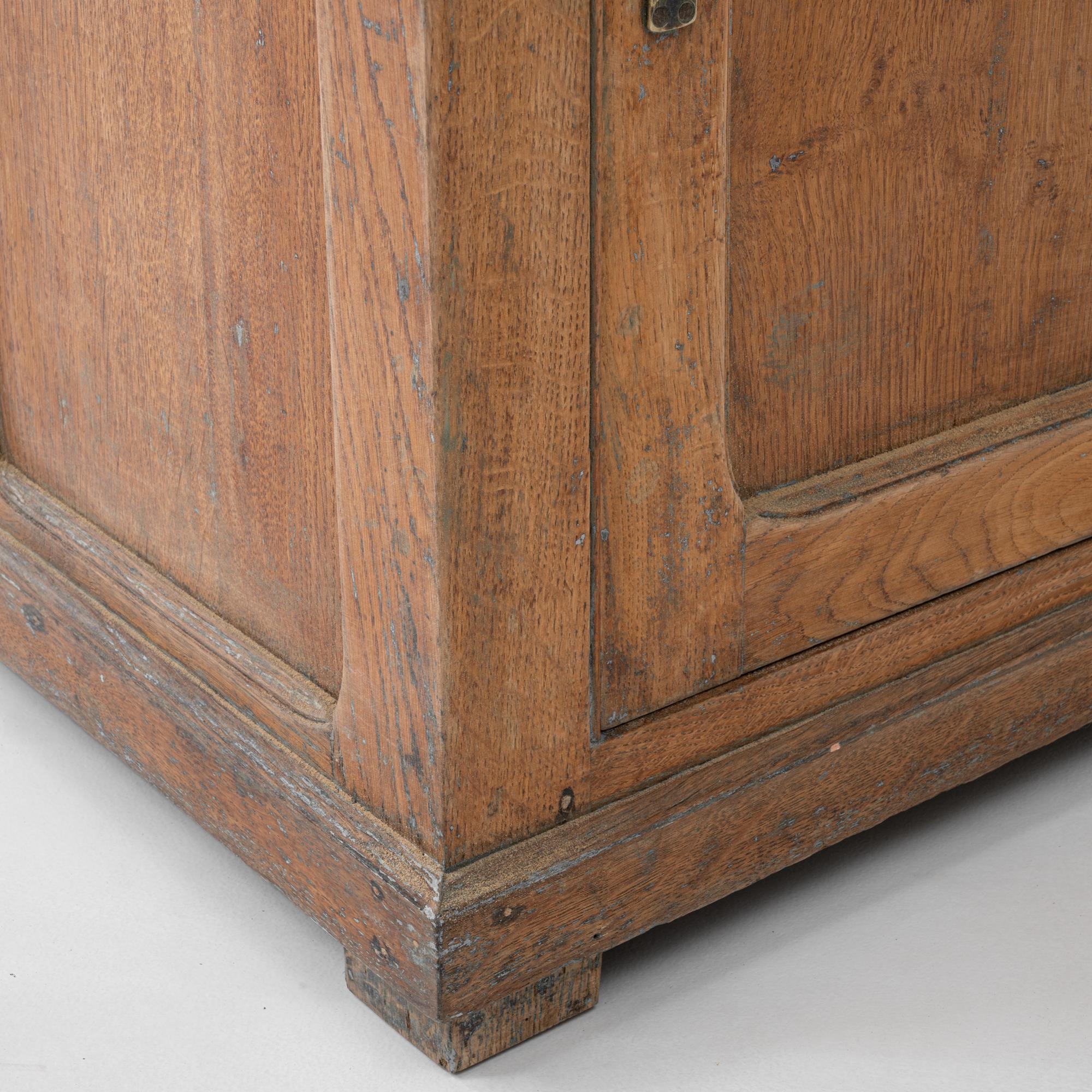 Buffet francese anni '20 in legno con piano in marmo 6