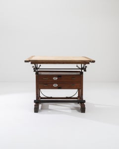 1920s French Wooden Drawing Table