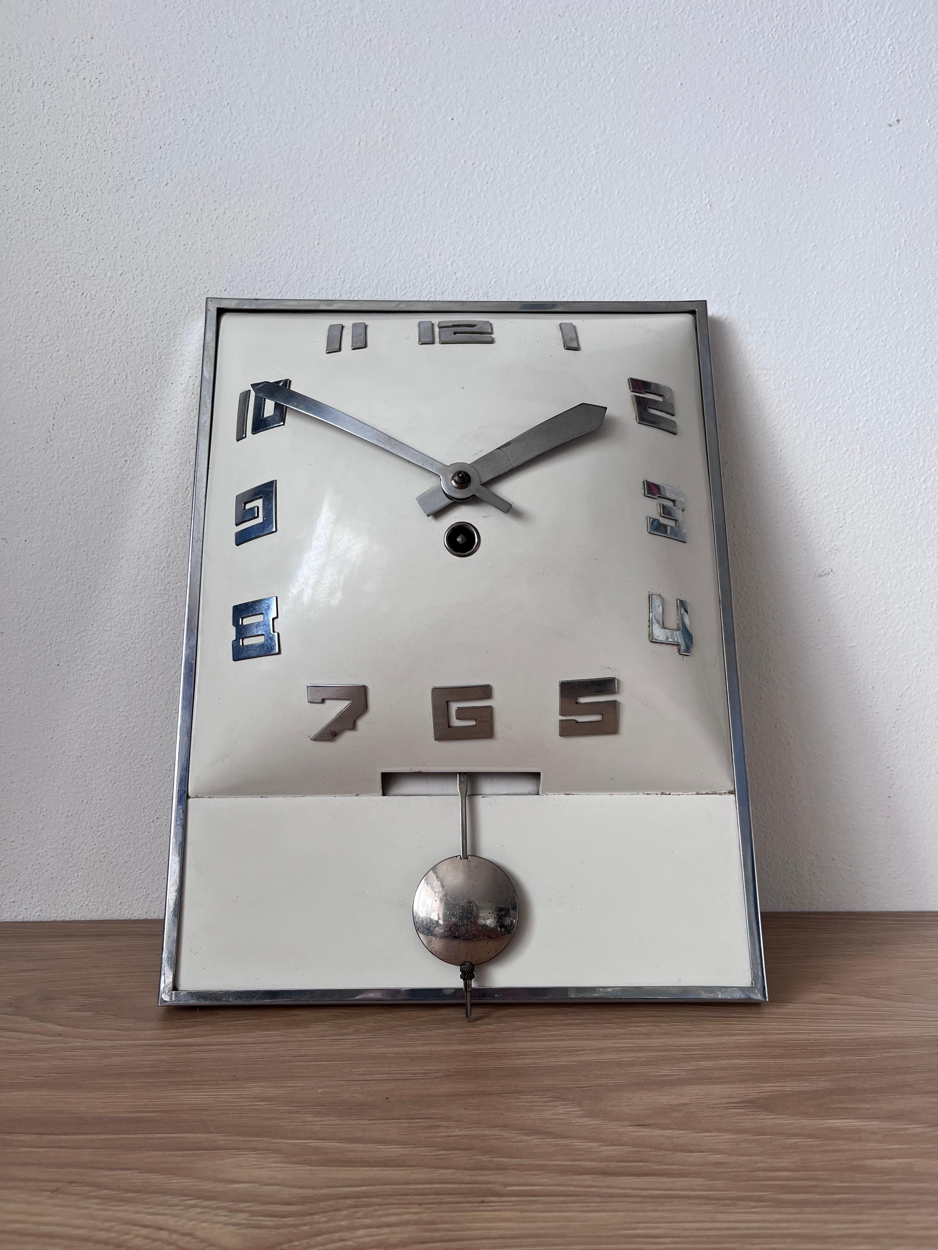 art deco wall clock
