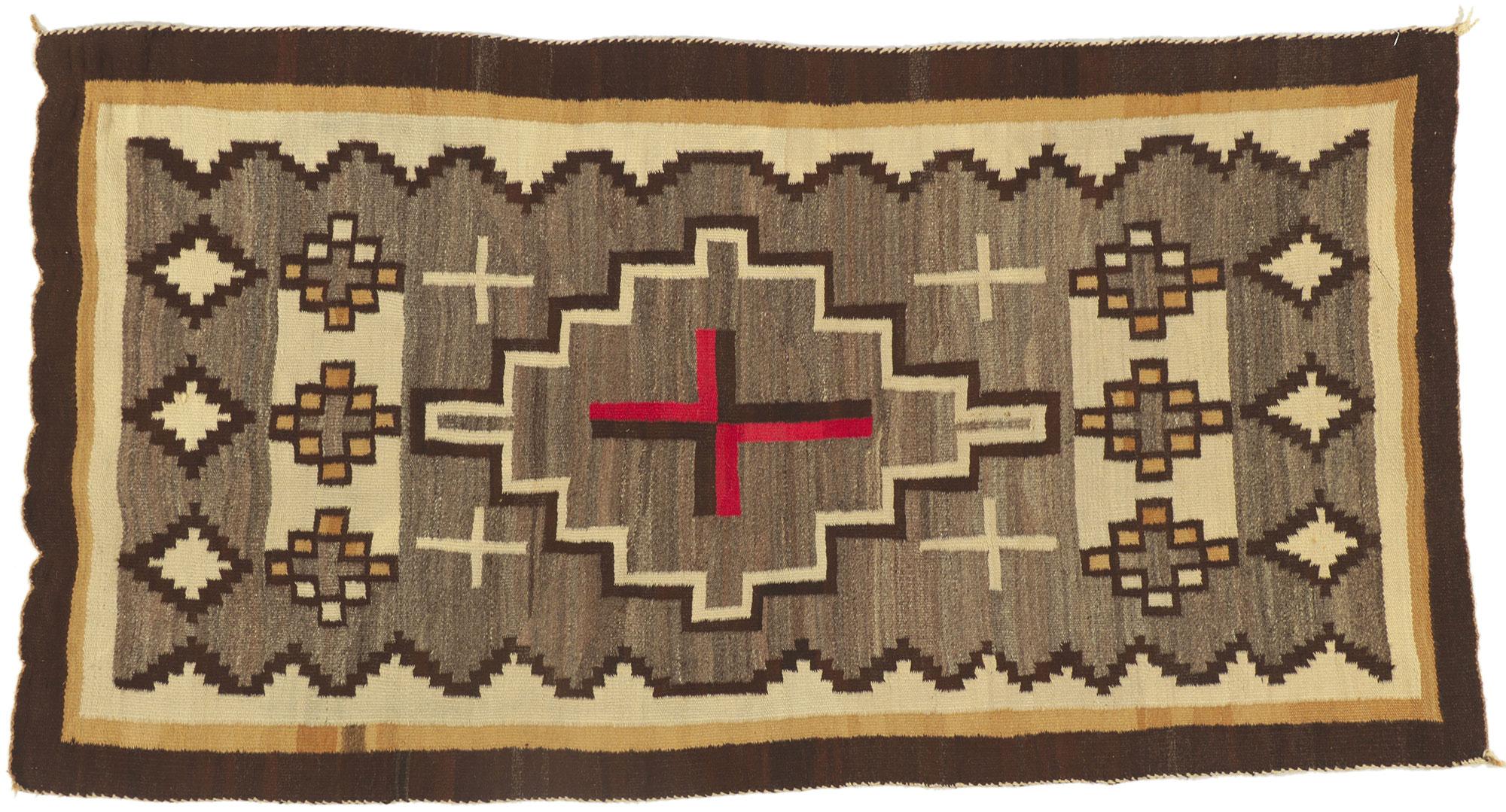 Tappeto in stile Navajo di Ganado del 1920 con stile moderno del sud-ovest in vendita 2