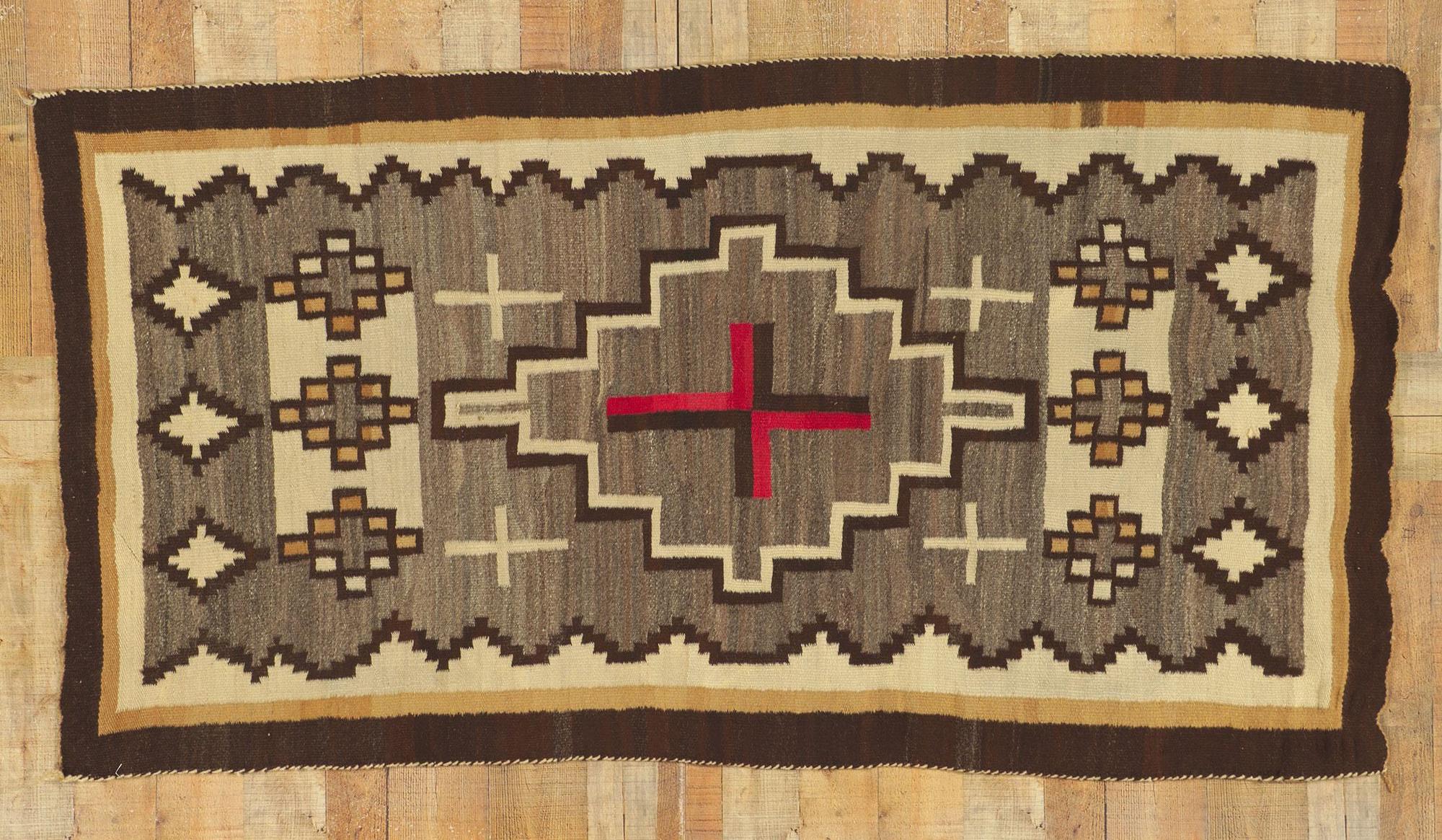 Tappeto in stile Navajo di Ganado del 1920 con stile moderno del sud-ovest in vendita 1