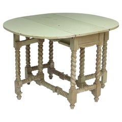 1920s Gateleg Dropleaf Painted Dining Table