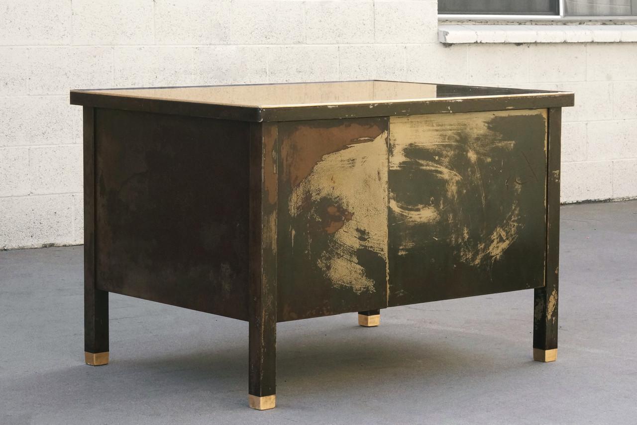 American 1920s General Fireproofing Desk with Distressed Patina