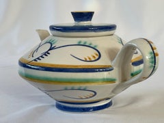 Théière en céramique Bauhaus allemande des années 1920 par Margarete Heymann pour Häel Werkstat