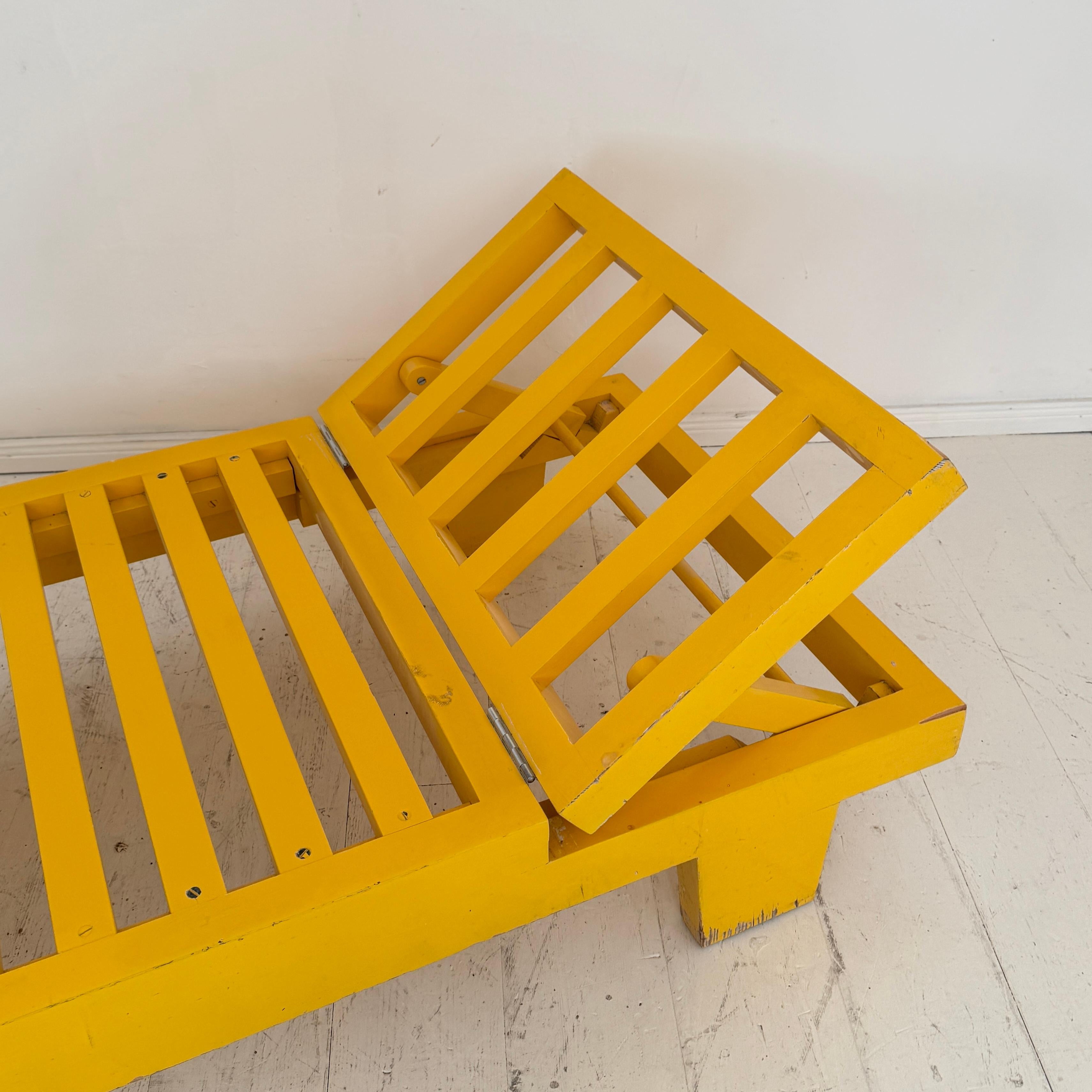 Lit de jour Bauhaus allemand des années 1920 en jaune avec coussin et traversin retapissés en vente 8