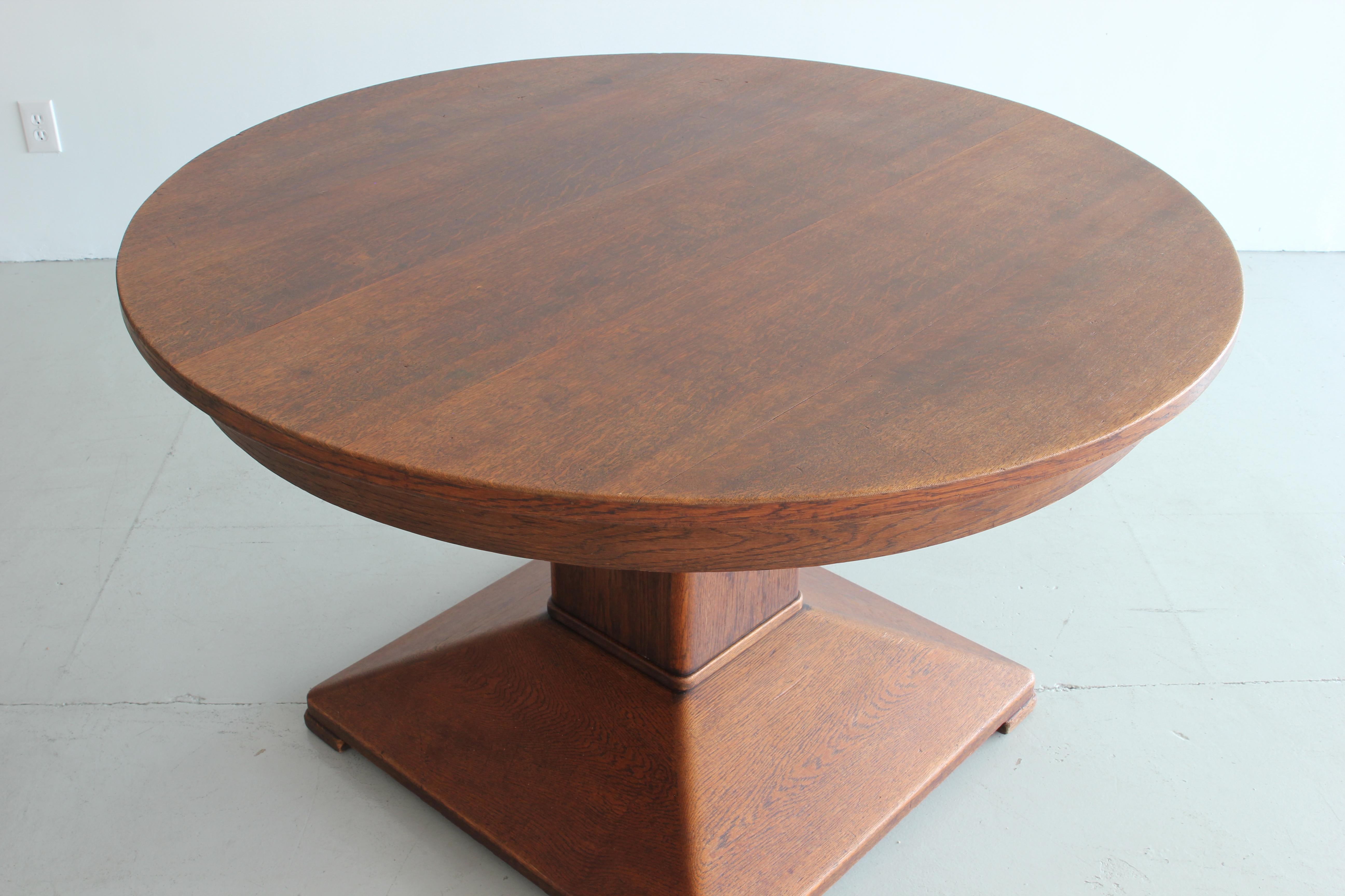 1920s German Oak Table 1