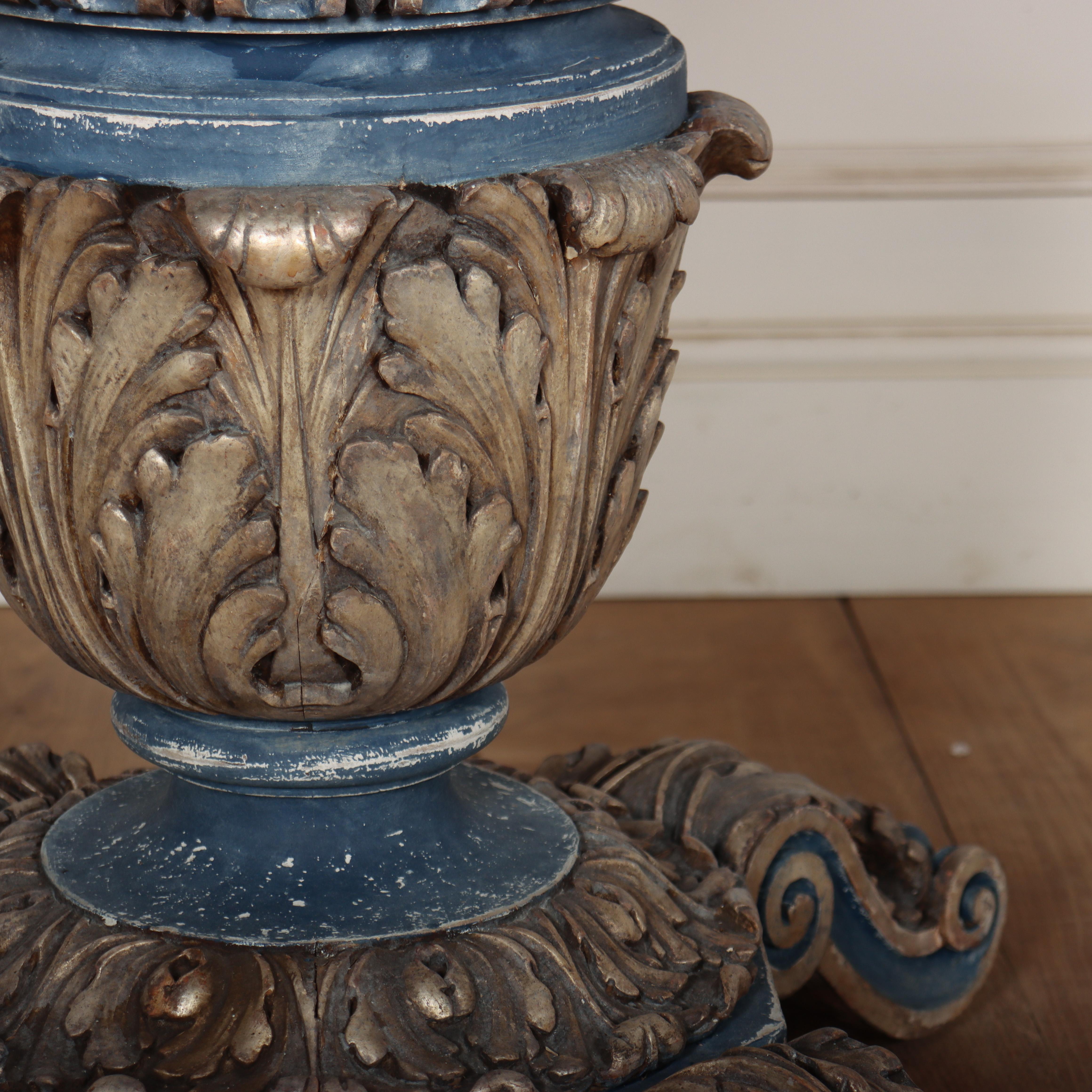 1920er Jahre Deutscher bemalter Mitteltisch im Angebot 1