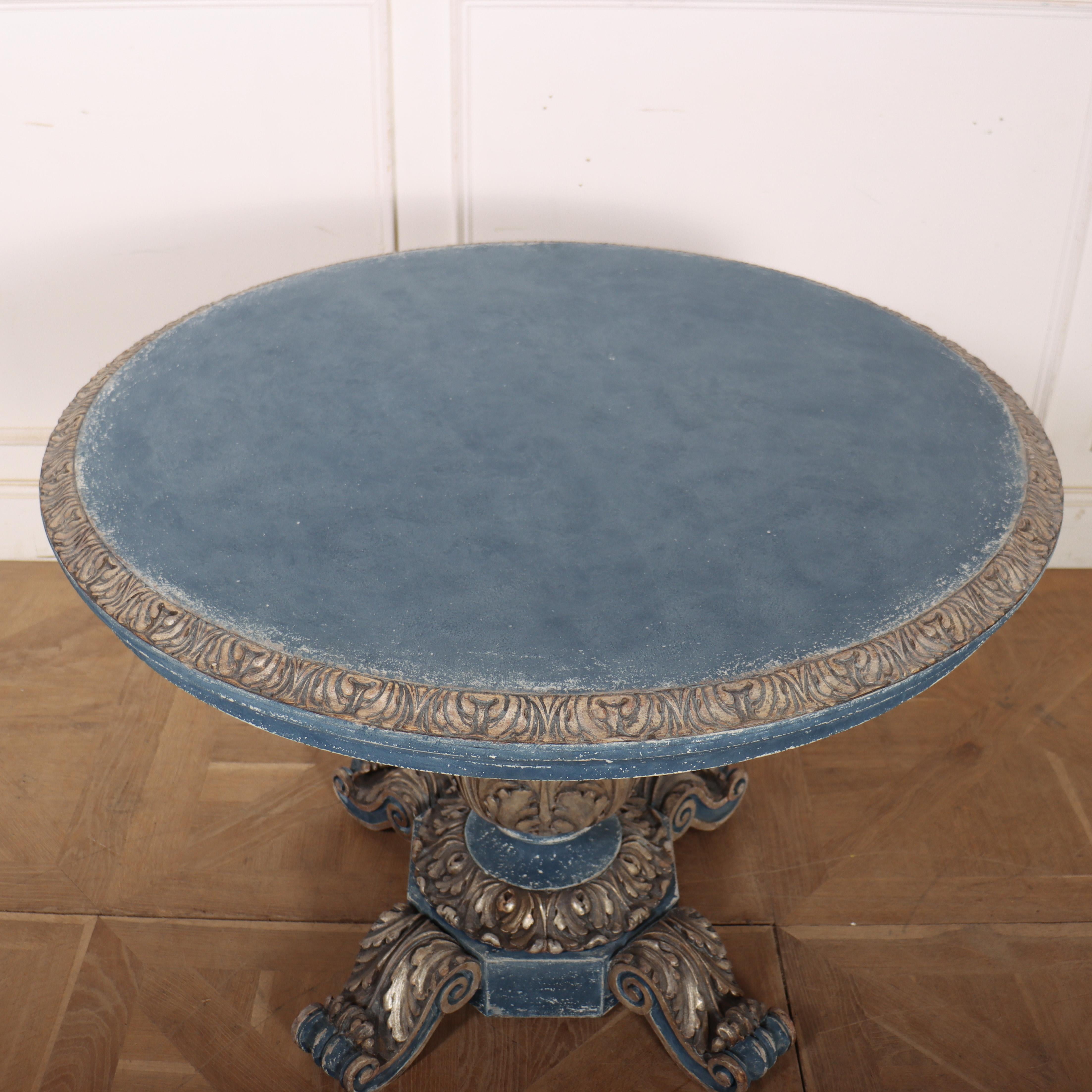 1920er Jahre Deutscher bemalter Mitteltisch im Angebot 3