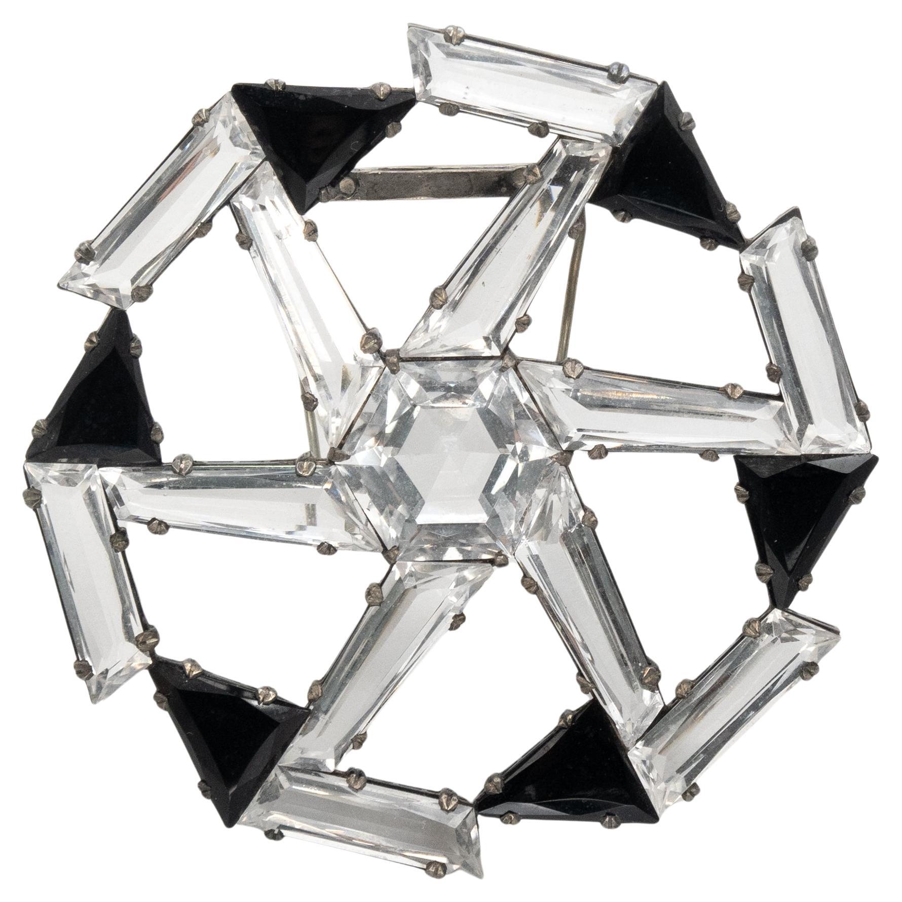 1920s Germany Sterling Silver Pin Wheel Brooch
