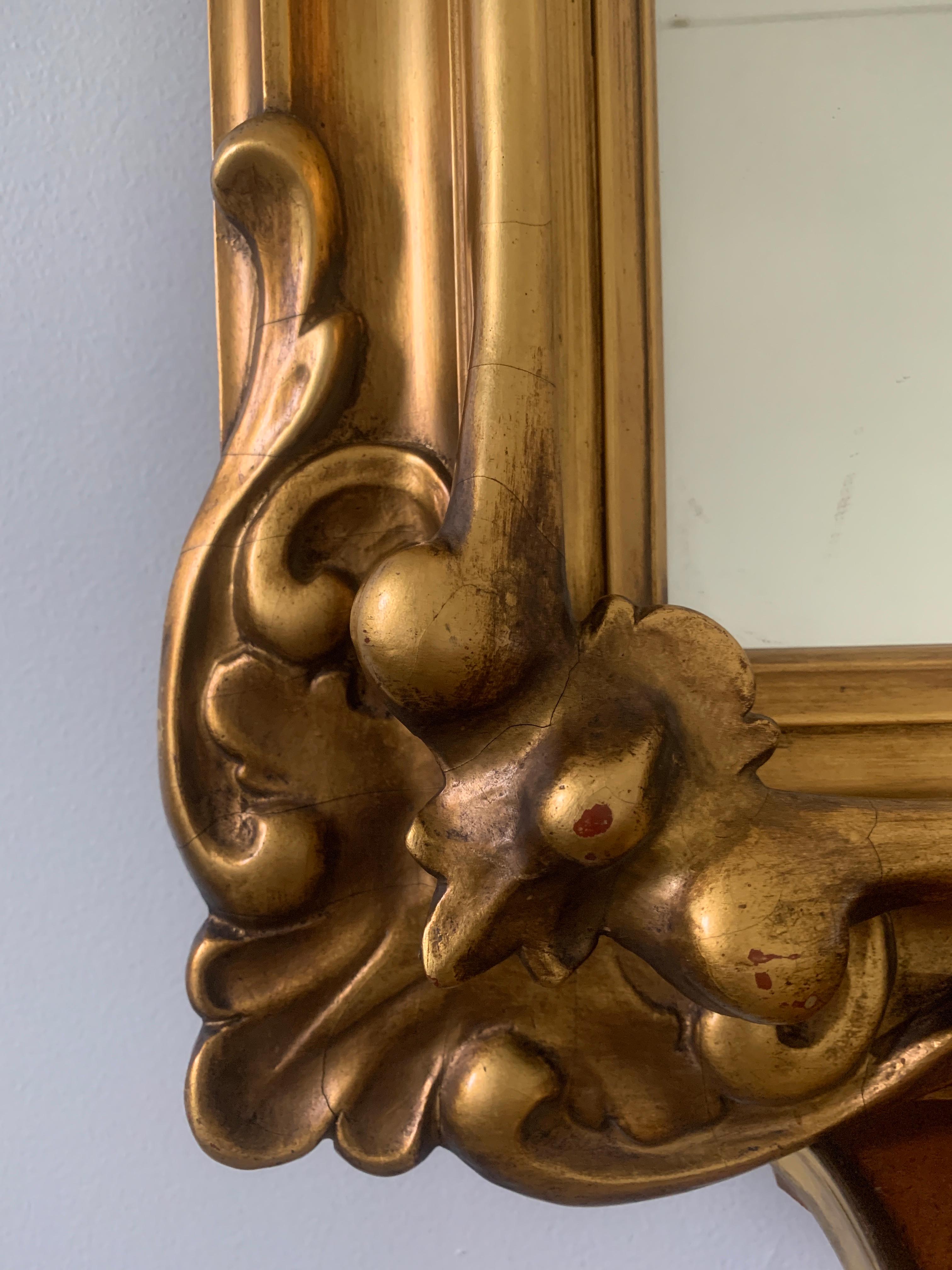 Early 20th Century 1920s Gilt Framed Mirror