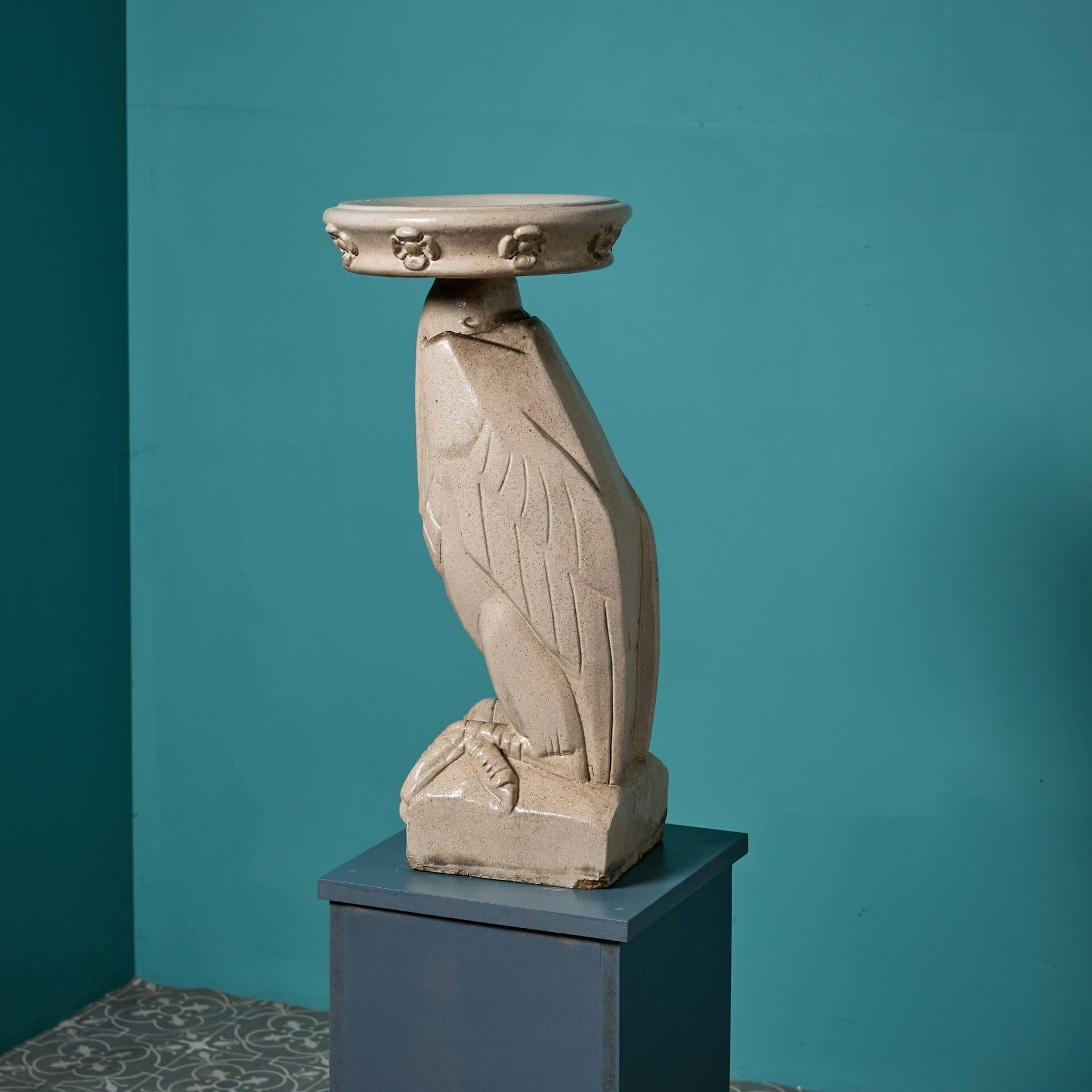 Bath oiseau pélican émaillé des années 1920 État moyen - En vente à Wormelow, Herefordshire