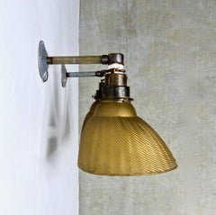 lampe à rayons X pour applique au mercure 'Golden Armor' des années 1920 par Curtis Lighting