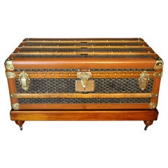 Goyard Goyardine Trunk Briefcase - Green Trunks & Steamers, Luggage -  GOY22784