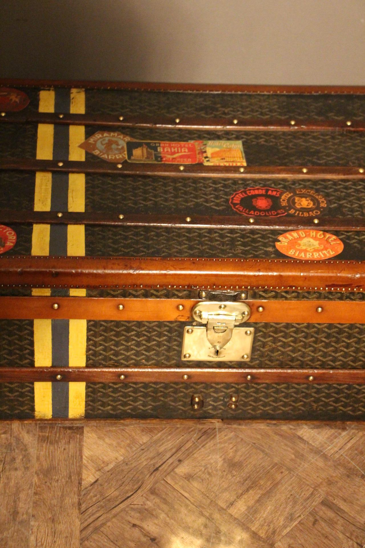 1920s Goyard Cabin Trunk 12