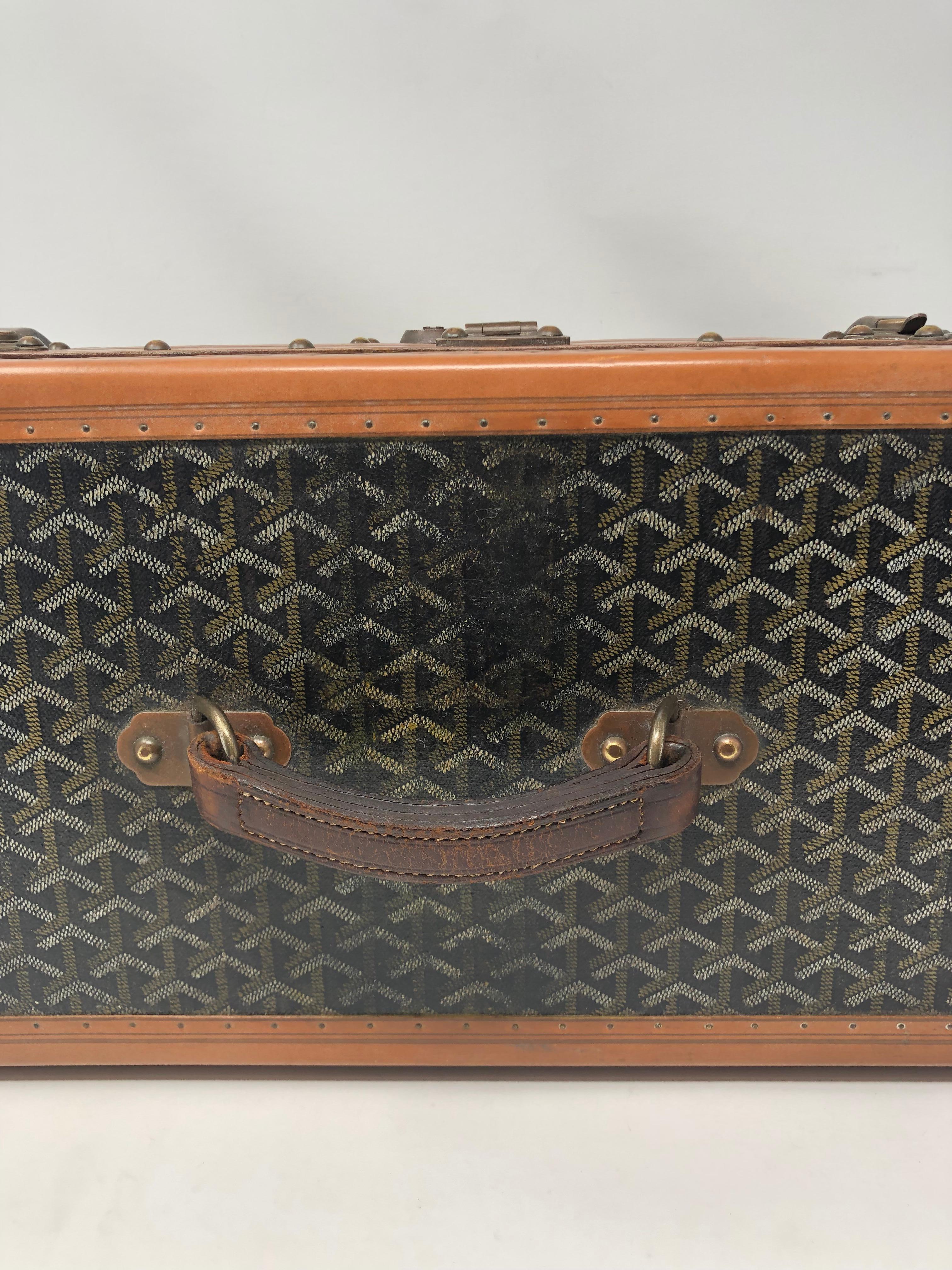 1920's Goyard Hard Case Vanity Trunk 2