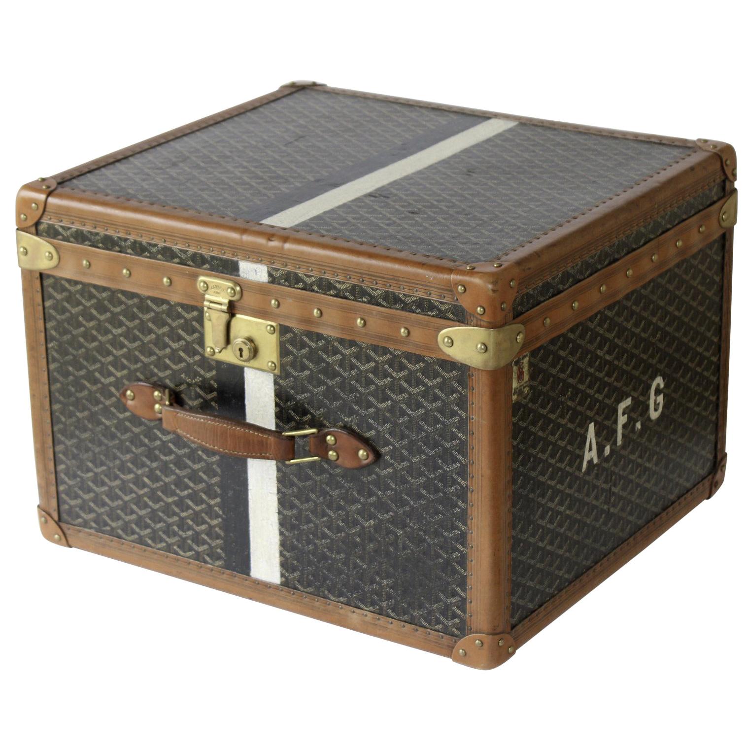 1920s Goyard Hat Box For Sale