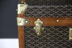 1920s Goyard Hat Trunk, 51 cm Goyard Trunk, Goyard Steamer Trunk, Goyard Trunk