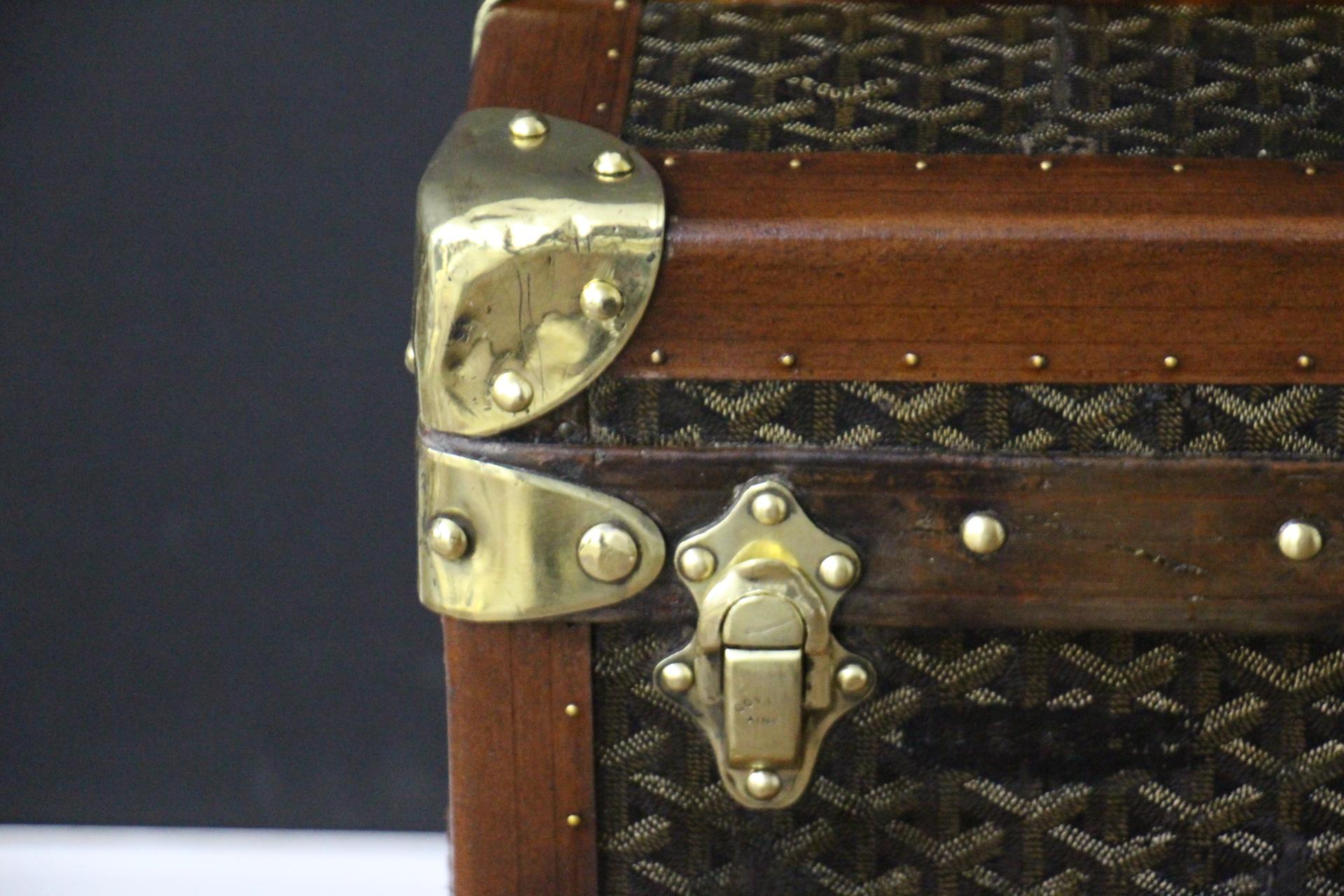 Baúl Sombrero Goyard Años 1920, Baúl Goyard, Baúl Vapor Goyard en Bueno Estado en Saint-Ouen, FR