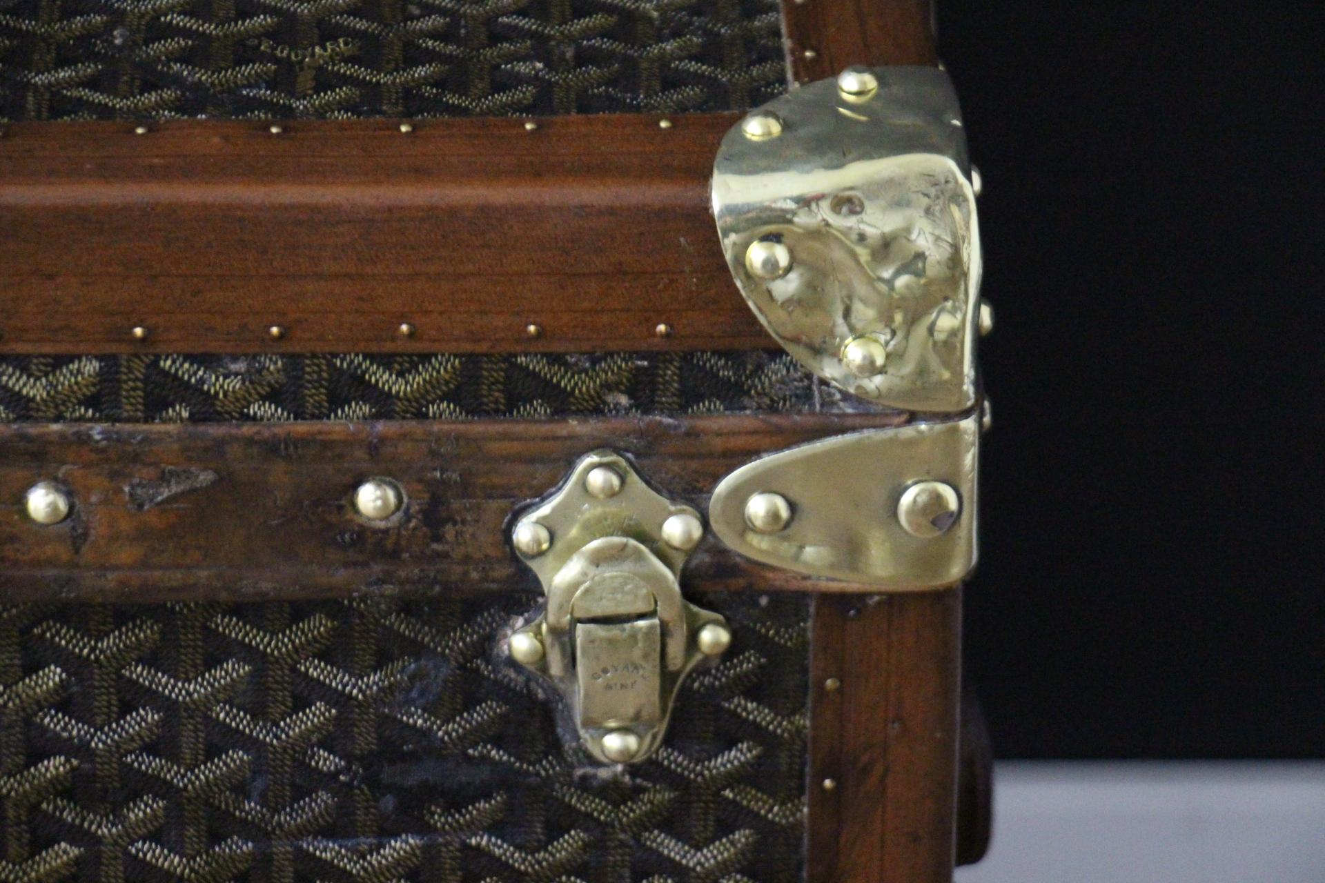 Baúl Sombrero Goyard Años 1920, Baúl Goyard, Baúl Vapor Goyard Latón