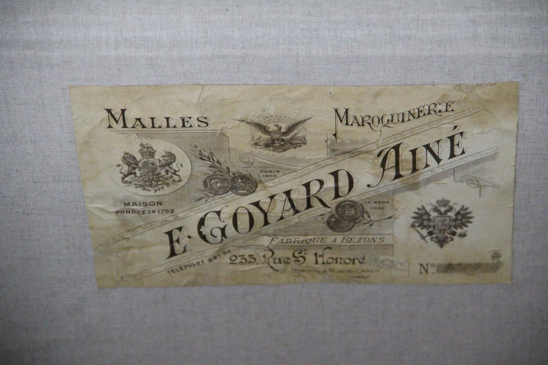 1920s Goyard Hat Trunk, Goyard Trunk, Goyard Steamer Trunk, Goyard Trunk For Sale 10