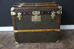 1920s Goyard Hat Trunk, Goyard Trunk, Goyard Steamer Trunk, Goyard Trunk