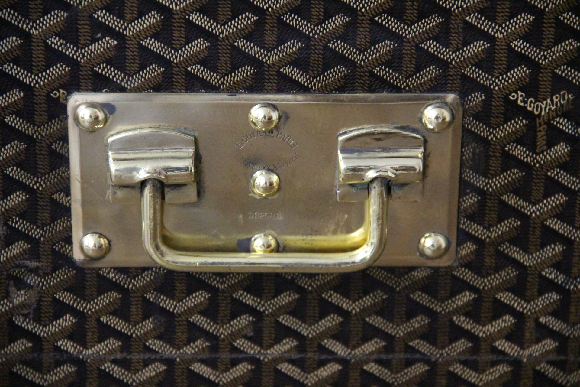 1920s Goyard Hat Trunk, Goyard Trunk, Goyard Steamer Trunk, Goyard Trunk For Sale 1