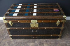 1920s Goyard Trunk, 100 cm Goyard Steamer Trunk, Goyard Courrier Trunk