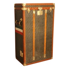 Used 1920s Goyard Trunk, Goyard Chest of Drawers