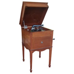 Antique 1920s Grahams Gramophone in Cabinet