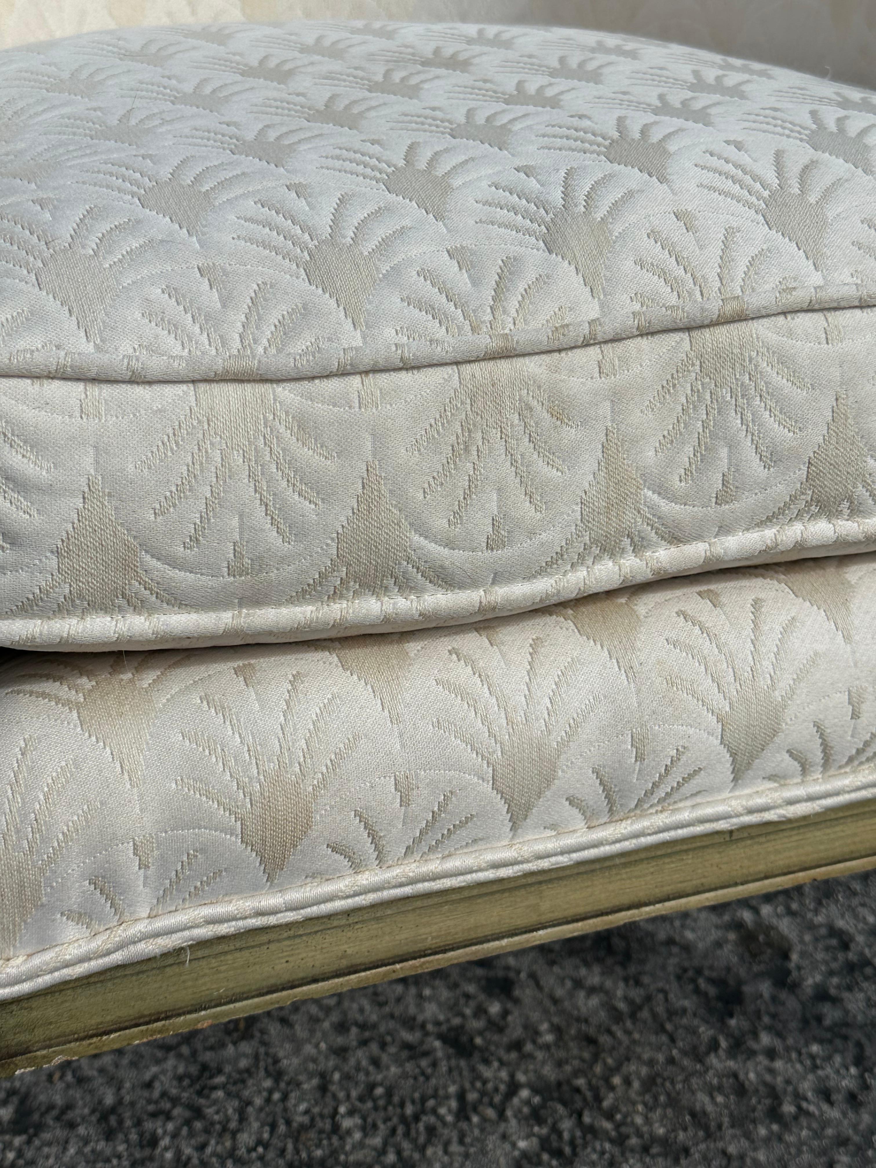 Chaises de baril en bergère verte et beige de France des années 1920, ensemble de 2 en vente 4