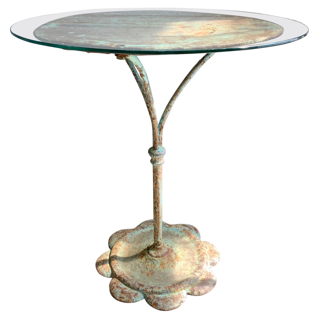 1920’s Green French Iron Bistro Table