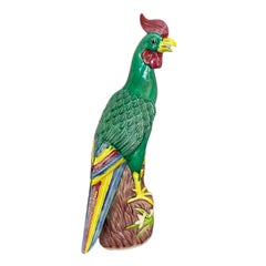 1920’s Green Japanese Porcelain Parrot