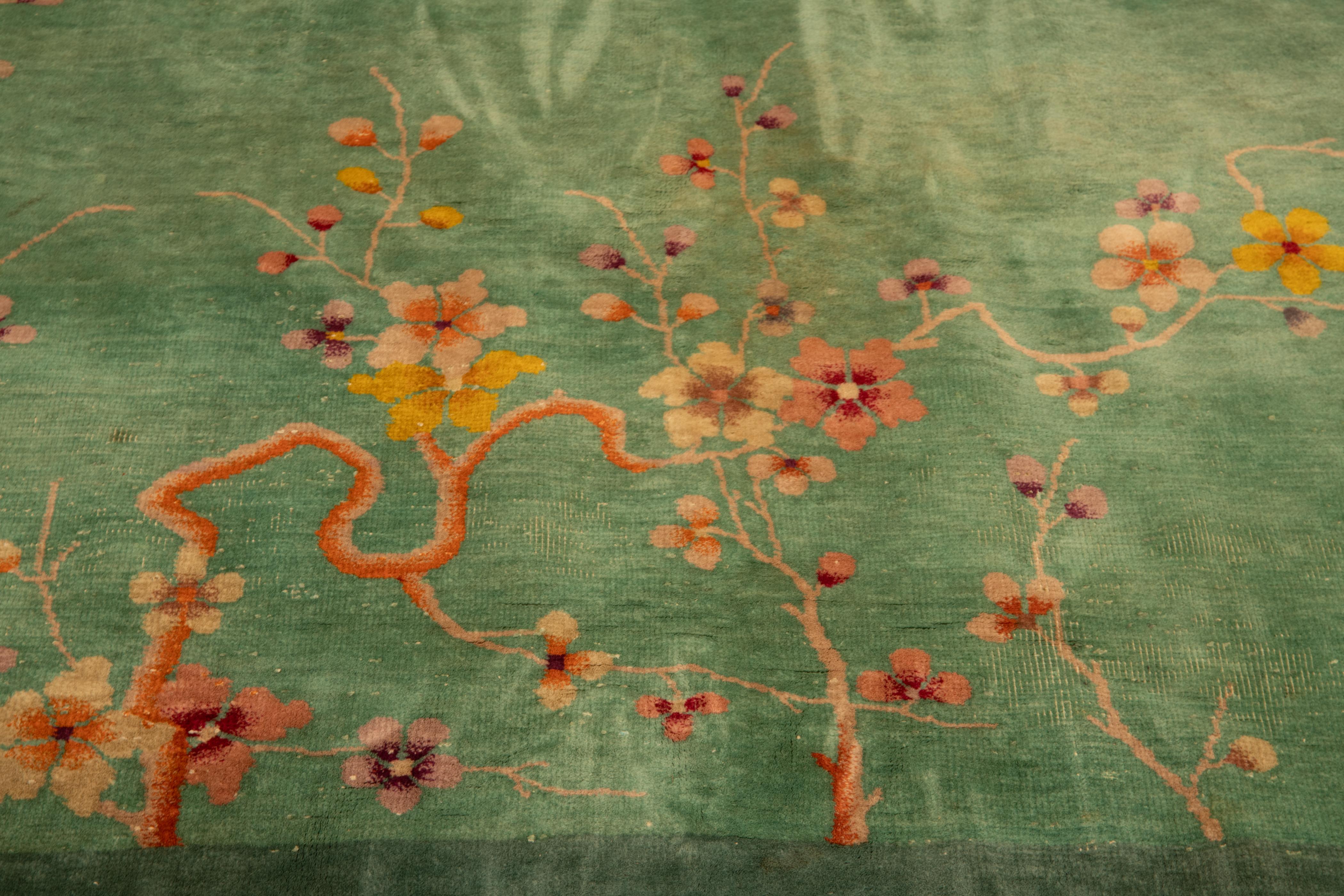 1920s Green Nichols Art Deco Rug 1