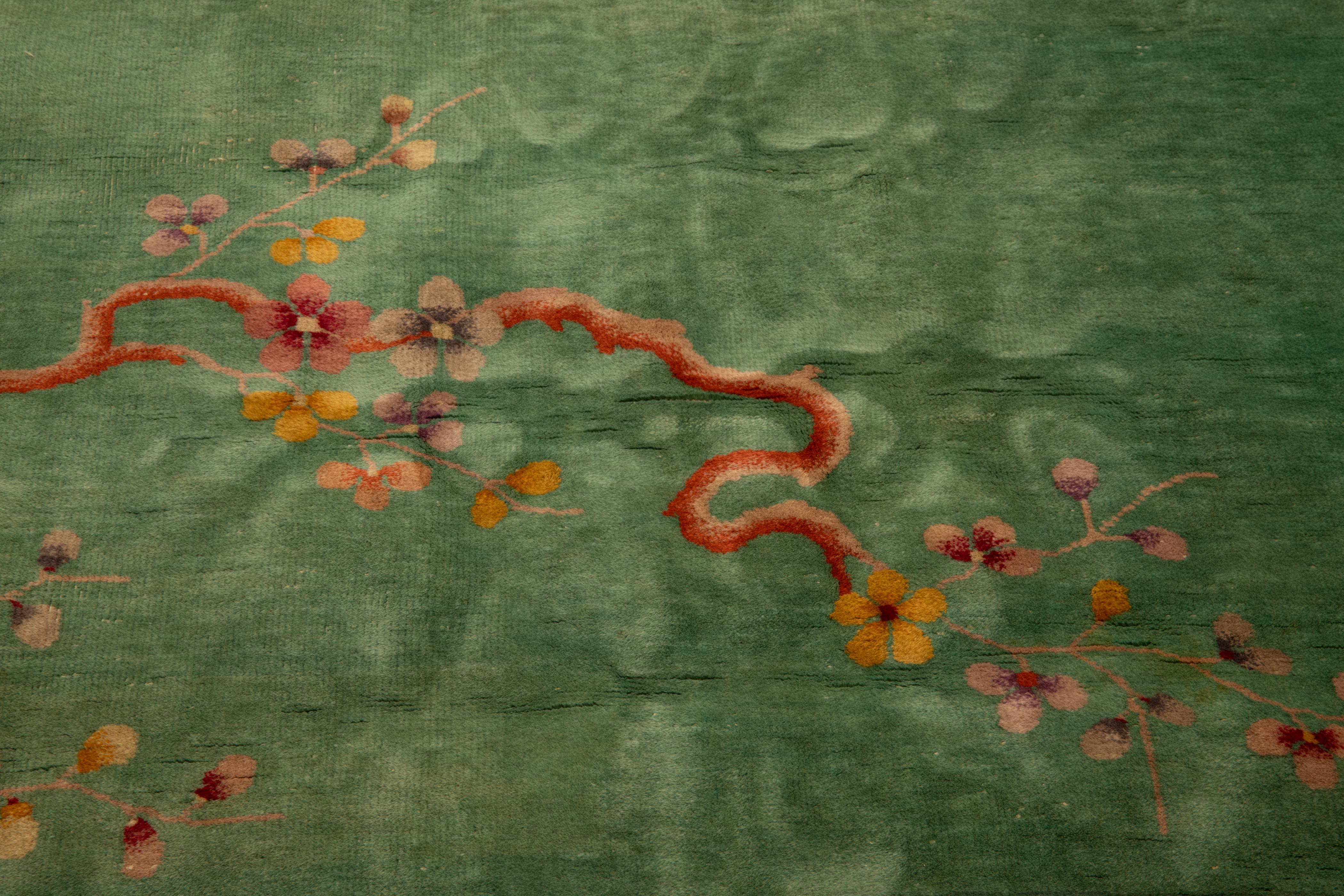 1920s Green Nichols Art Deco Rug 2