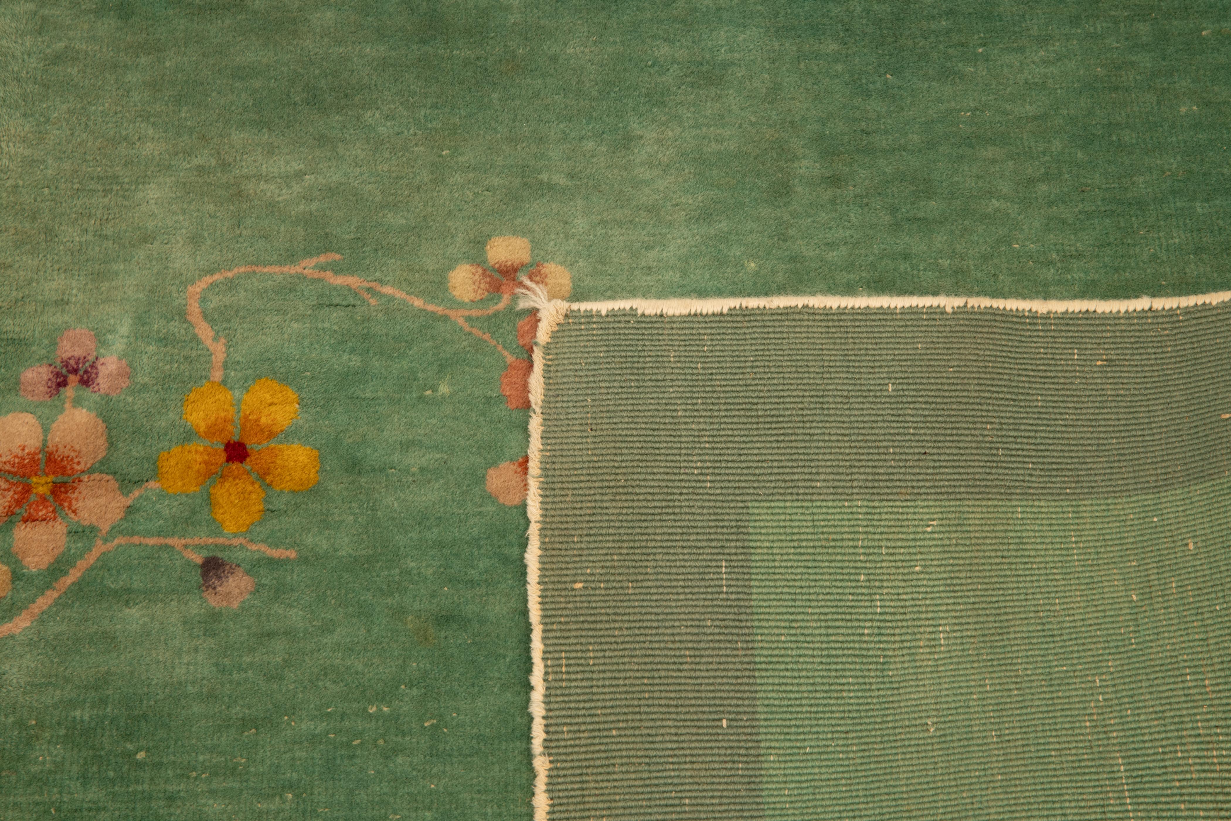 1920s Green Nichols Art Deco Rug 3