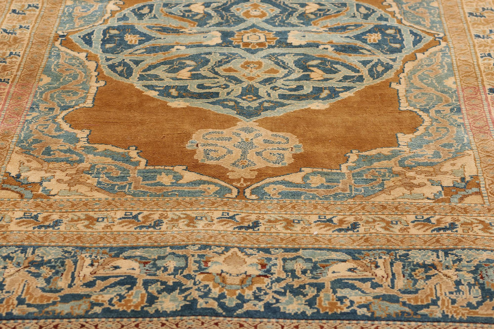 Tapis persan ancien de Tabriz de style traditionnel Haji Jalili des années 1920 Bon état - En vente à Dallas, TX