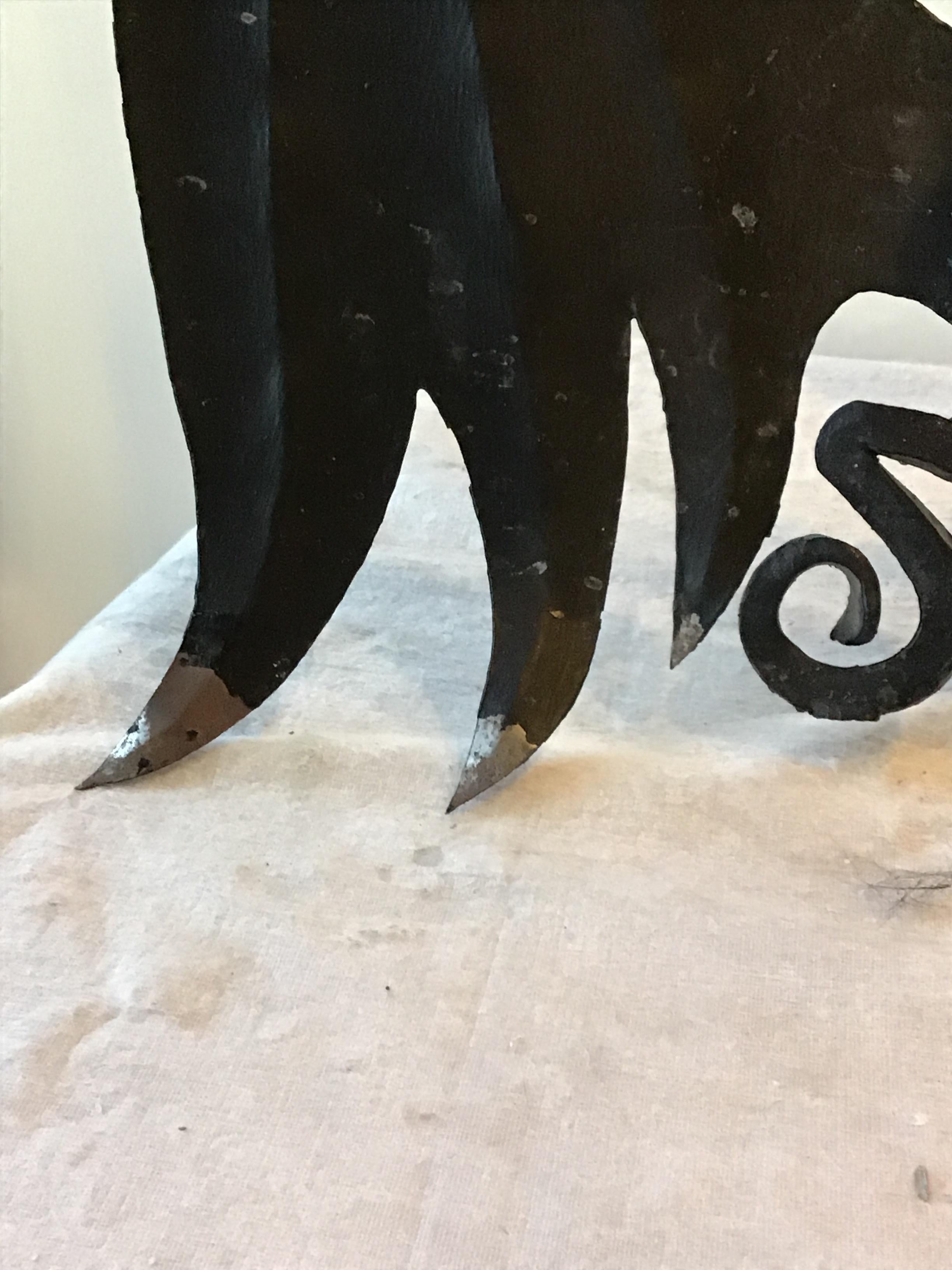 1920s Handmade Dragon Andirons For Sale 1