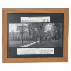 Historische Fotografie aus den 1920er Jahren des Staatsgefängnisses von Connecticut aus der Zeit von 1827 bis 1962, gerahmt