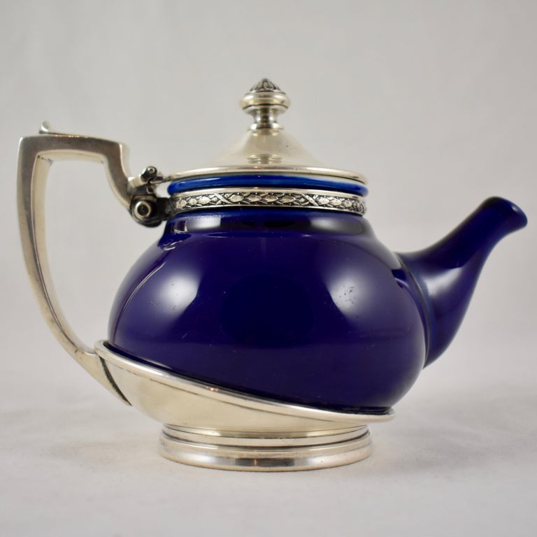 1920s Historical Hotel Mayfair Silver Braced Art Deco One Cup Service