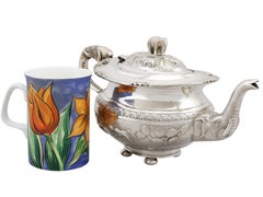 1920s Indian Silver Teapot