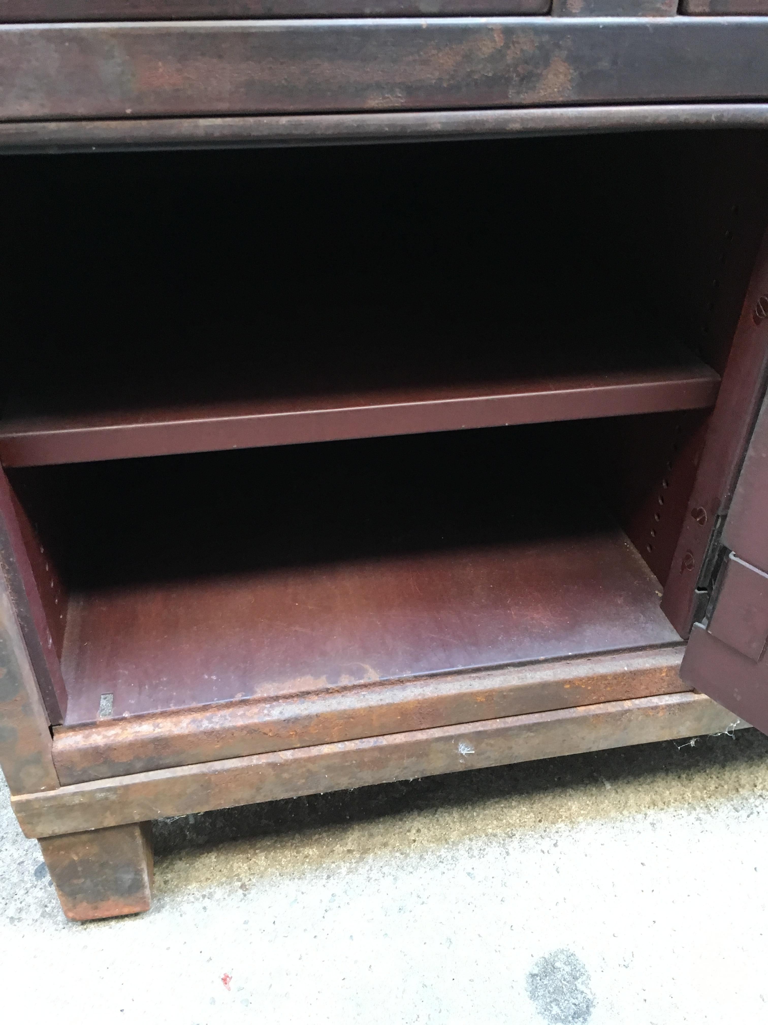 1920s Industrial Art Metal Modular Utility Cabinet 2